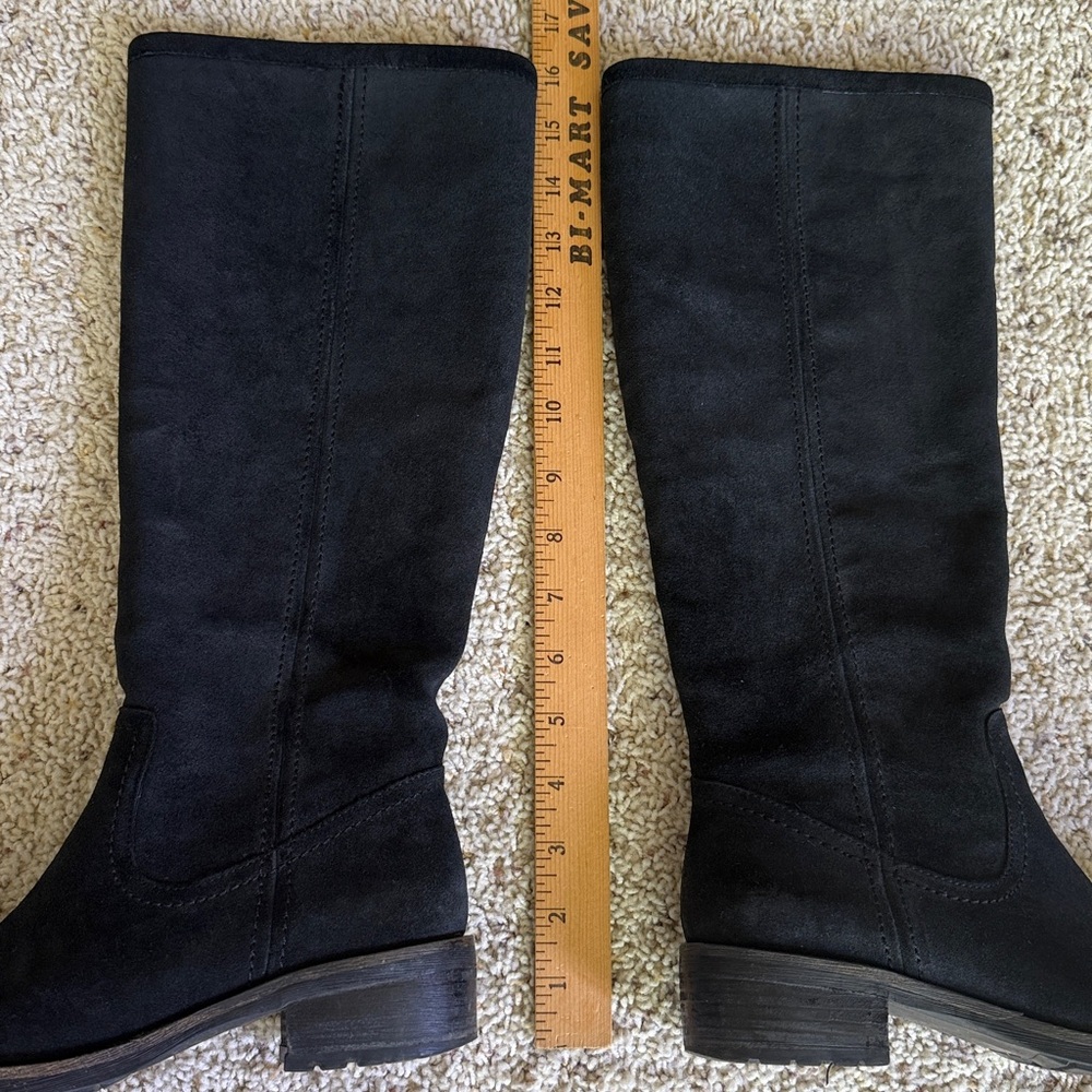 Franco Sarto Black Suede Boots - Picture 7 of 8